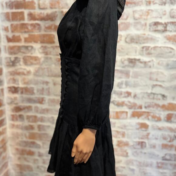 ZIMMERMAN Honour Linen Corset Mini Dress SZ1(6US/M) - Picture 3 of 7